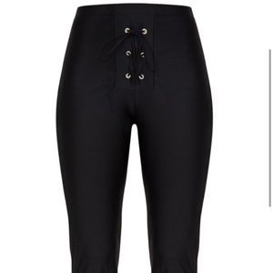 Pretty Little Thing lace up disco pants
